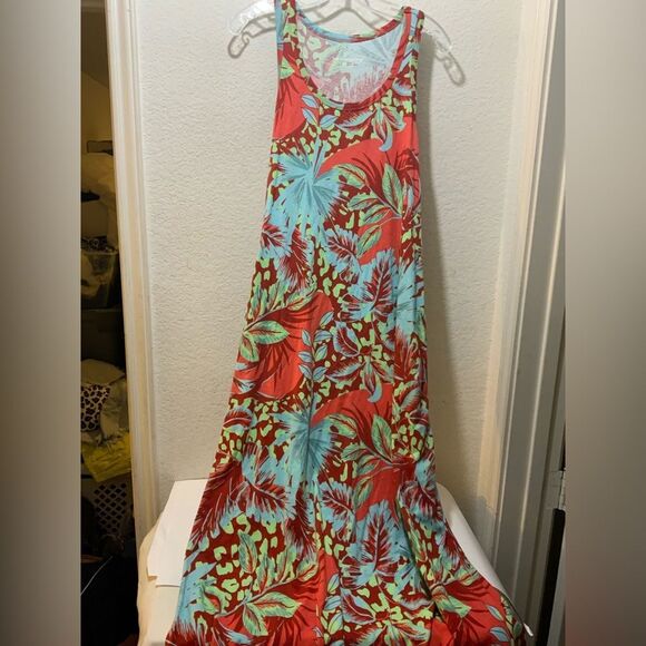 NWOT Soft Surroundings Sz Petite Small  Kara Floral Maxi Dress - Picture 3 of 10